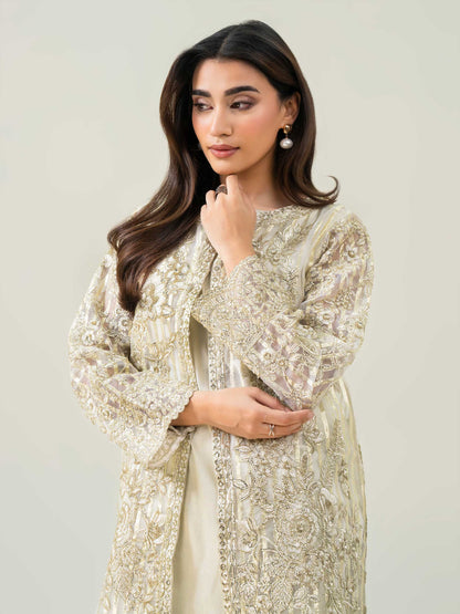 2 Piece Organza Suit-Embroidered (Pret)