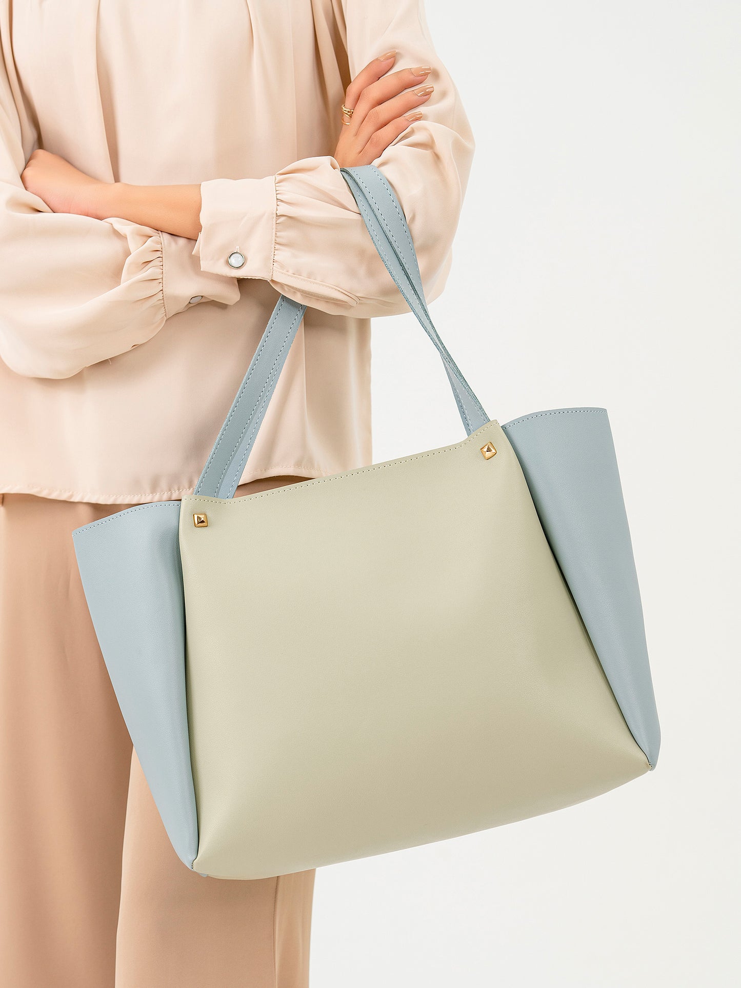 Two Toned Tote Bag