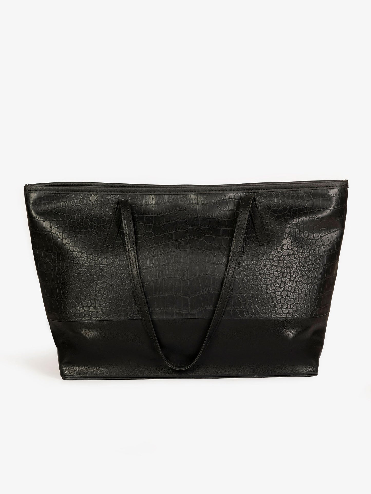 Snake Textured Tote Bag