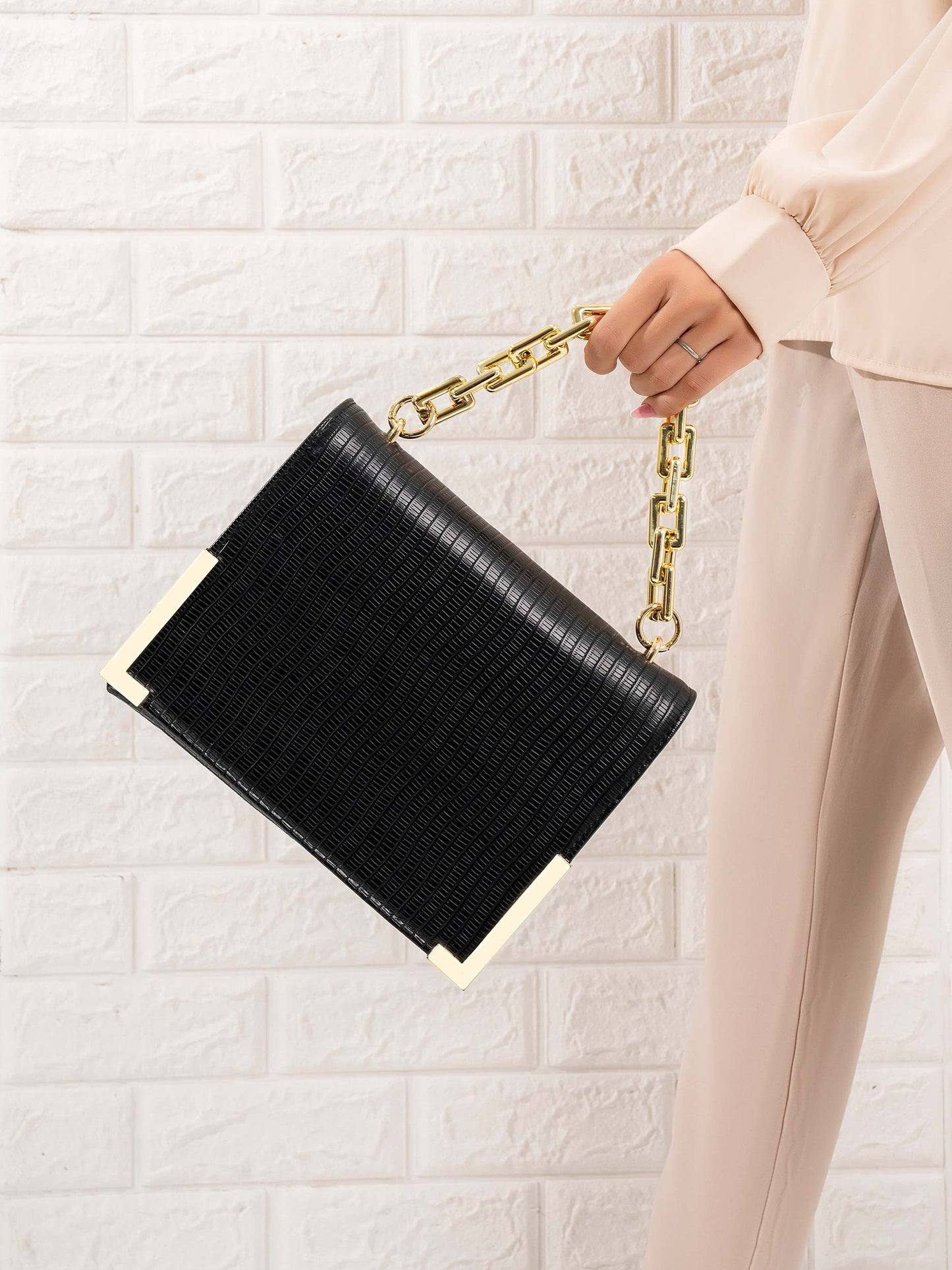 Brick Patterned Clutch