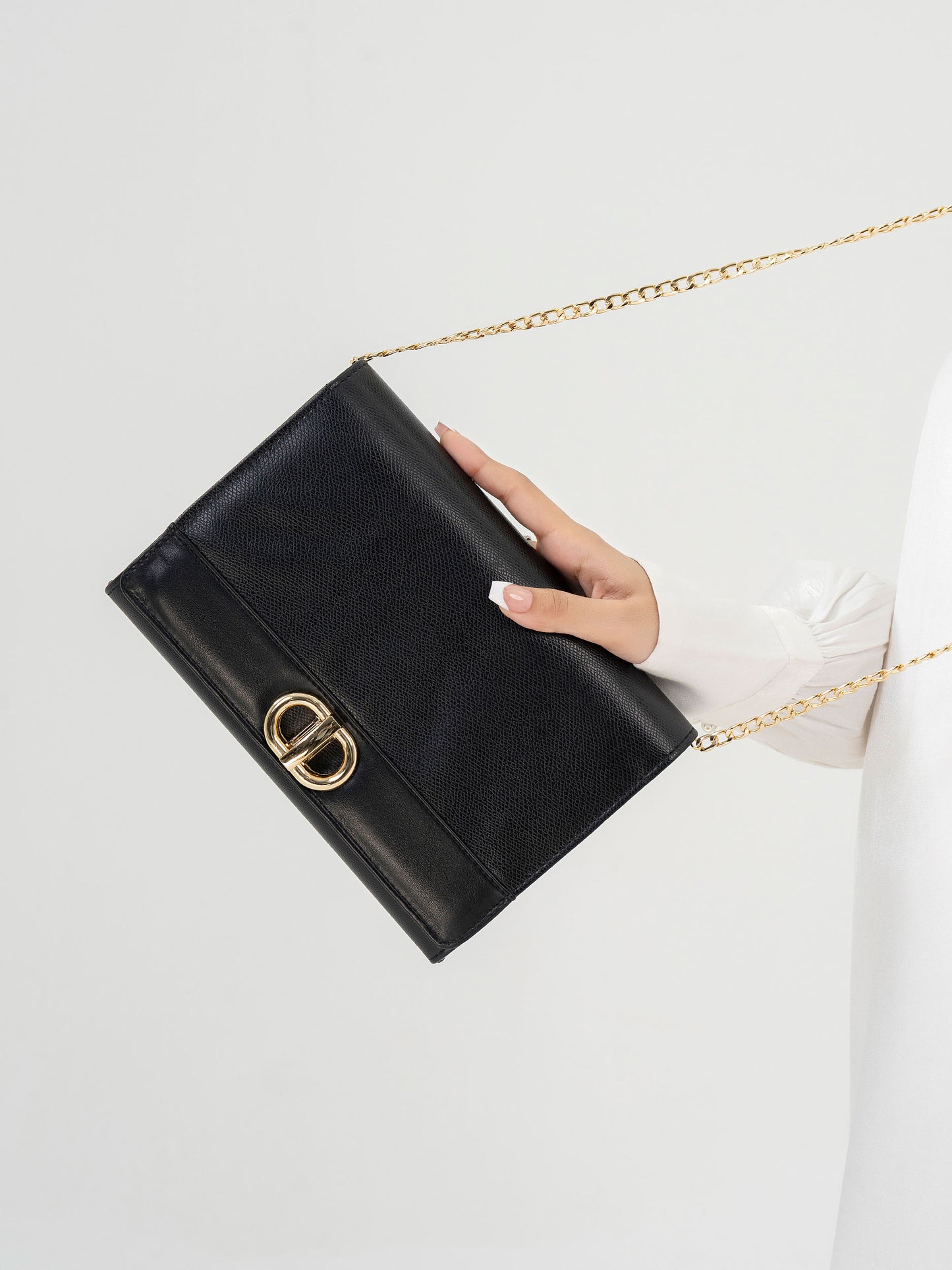 Snake Textured Clutch