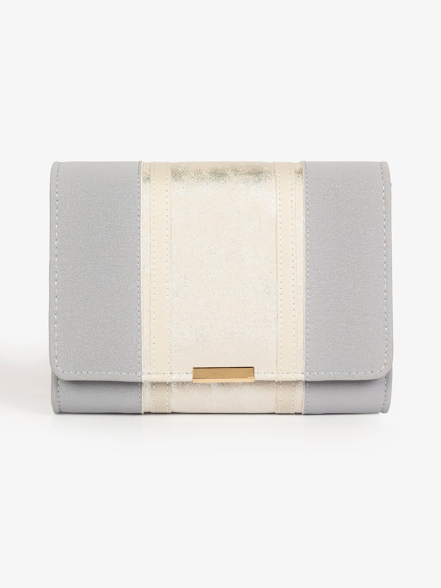 Two-Toned Shimmer Clutch