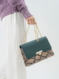 snake-textured-flap-handbag