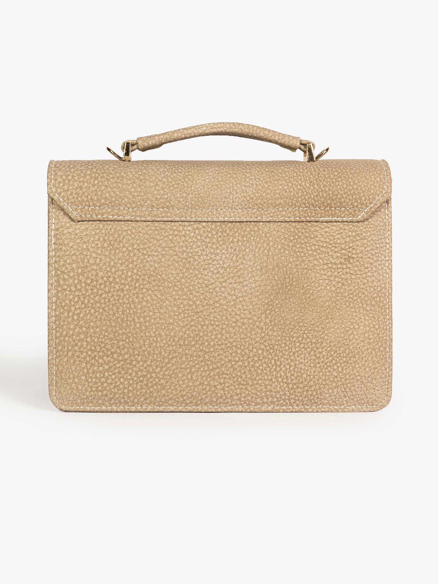 Two-Toned Flap Handbag