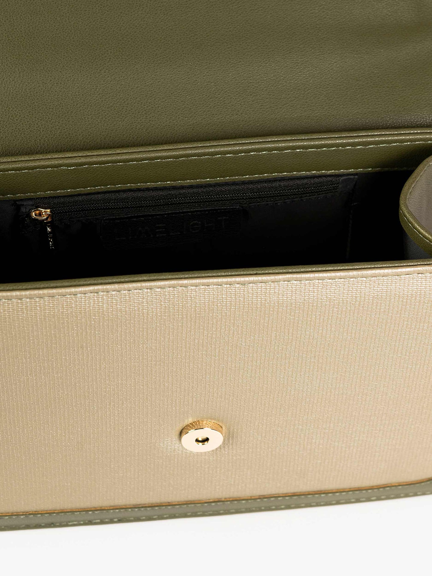 Two-Toned Flap Handbag