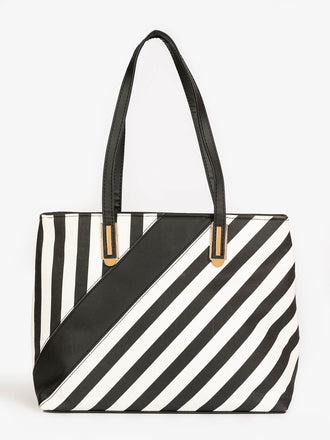 stripe-printed-tote-bag