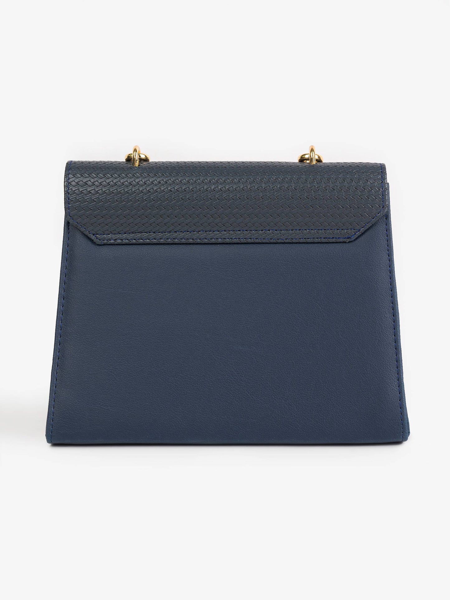 Textured Flap Handbag