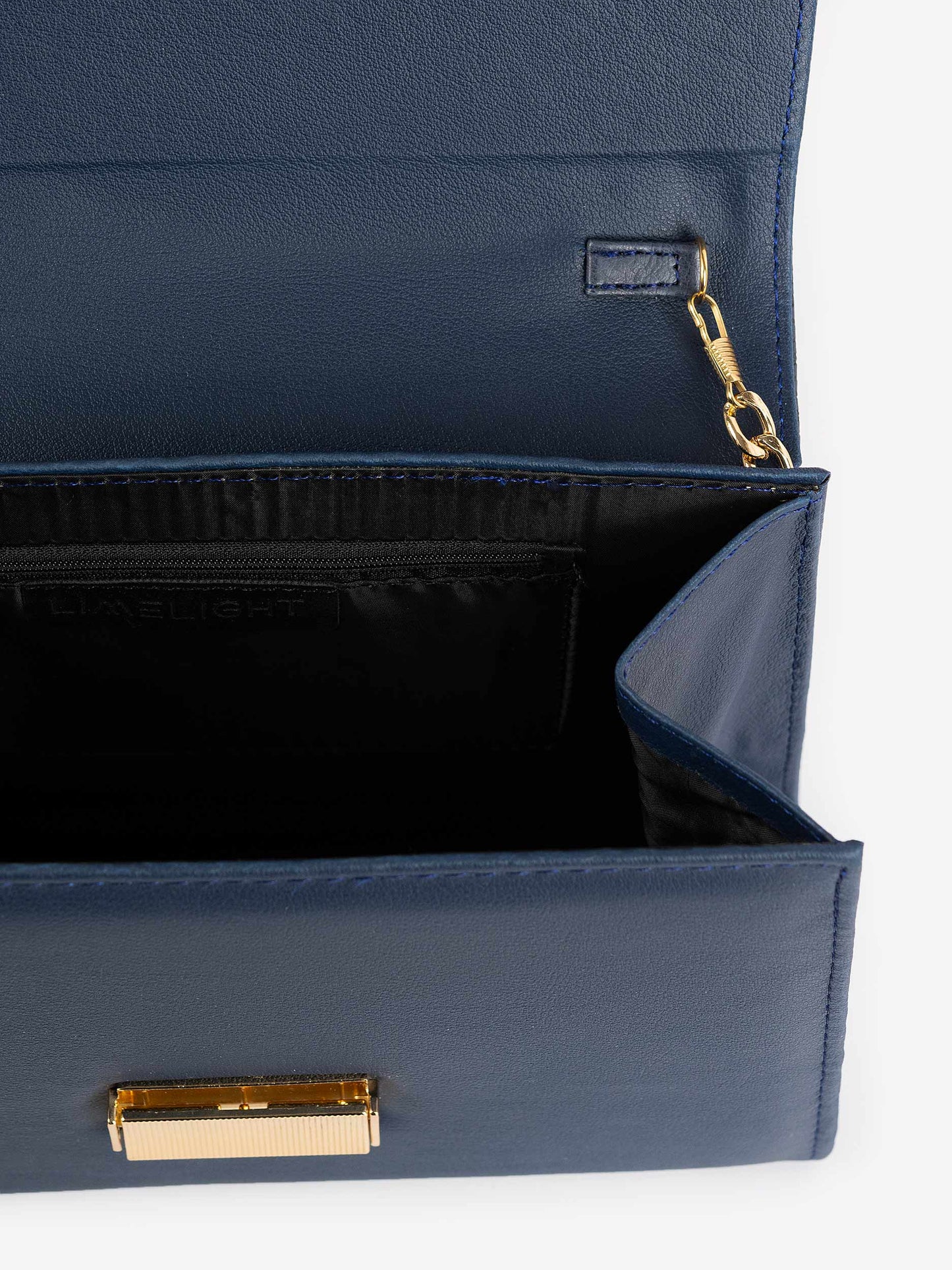 Textured Flap Handbag