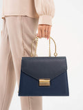 textured-flap-handbag