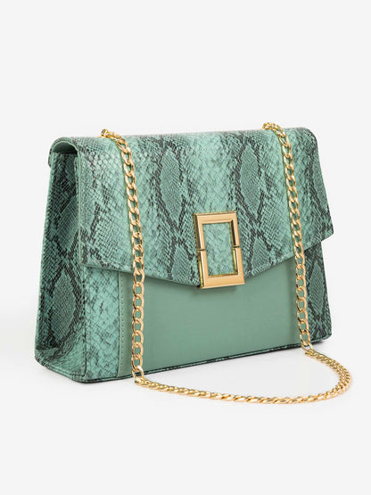 Snake Printed Handbag