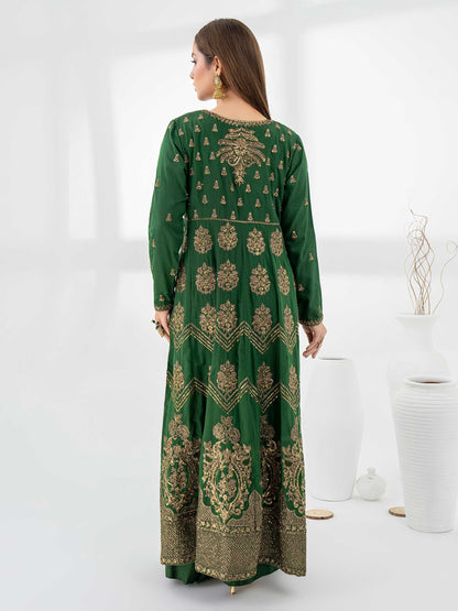 2 Piece Raw Silk Suit-Embellished (Pret)