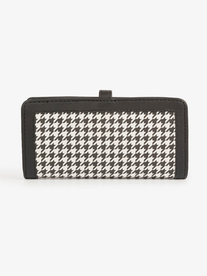 Houndstooth Printed Wallet