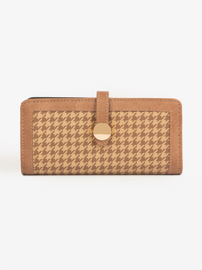 Houndstooth Printed Wallet