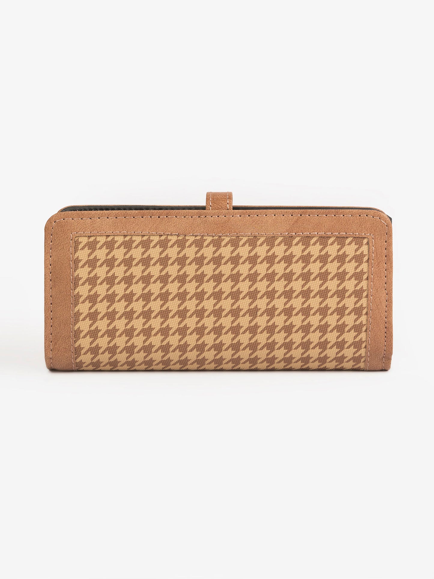 Houndstooth Printed Wallet