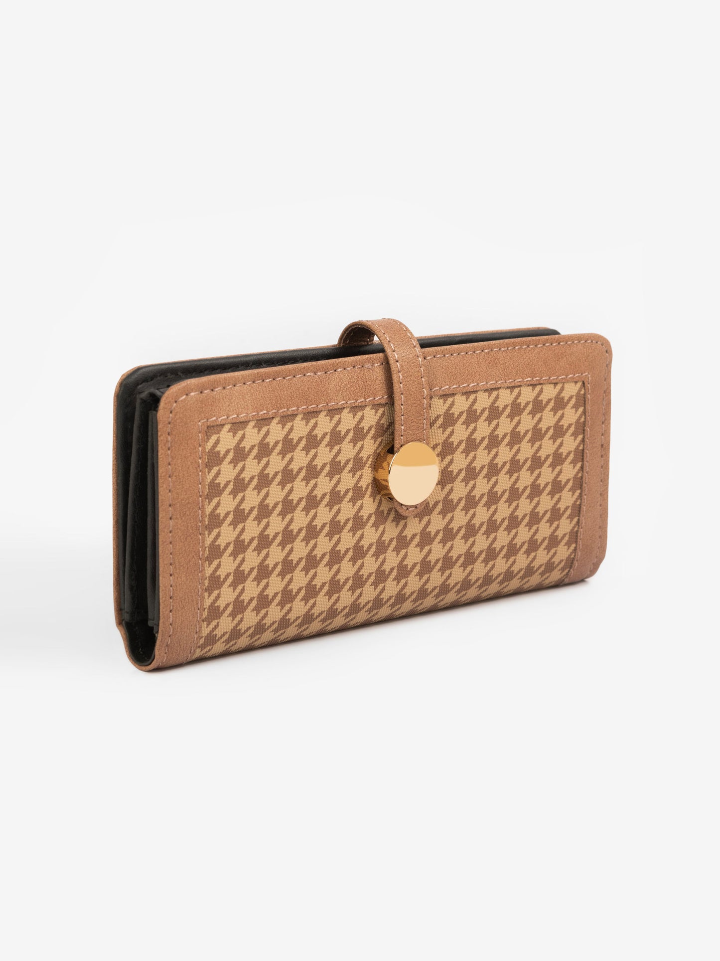 Houndstooth Printed Wallet