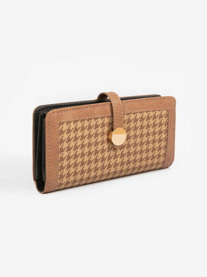 Houndstooth Printed Wallet