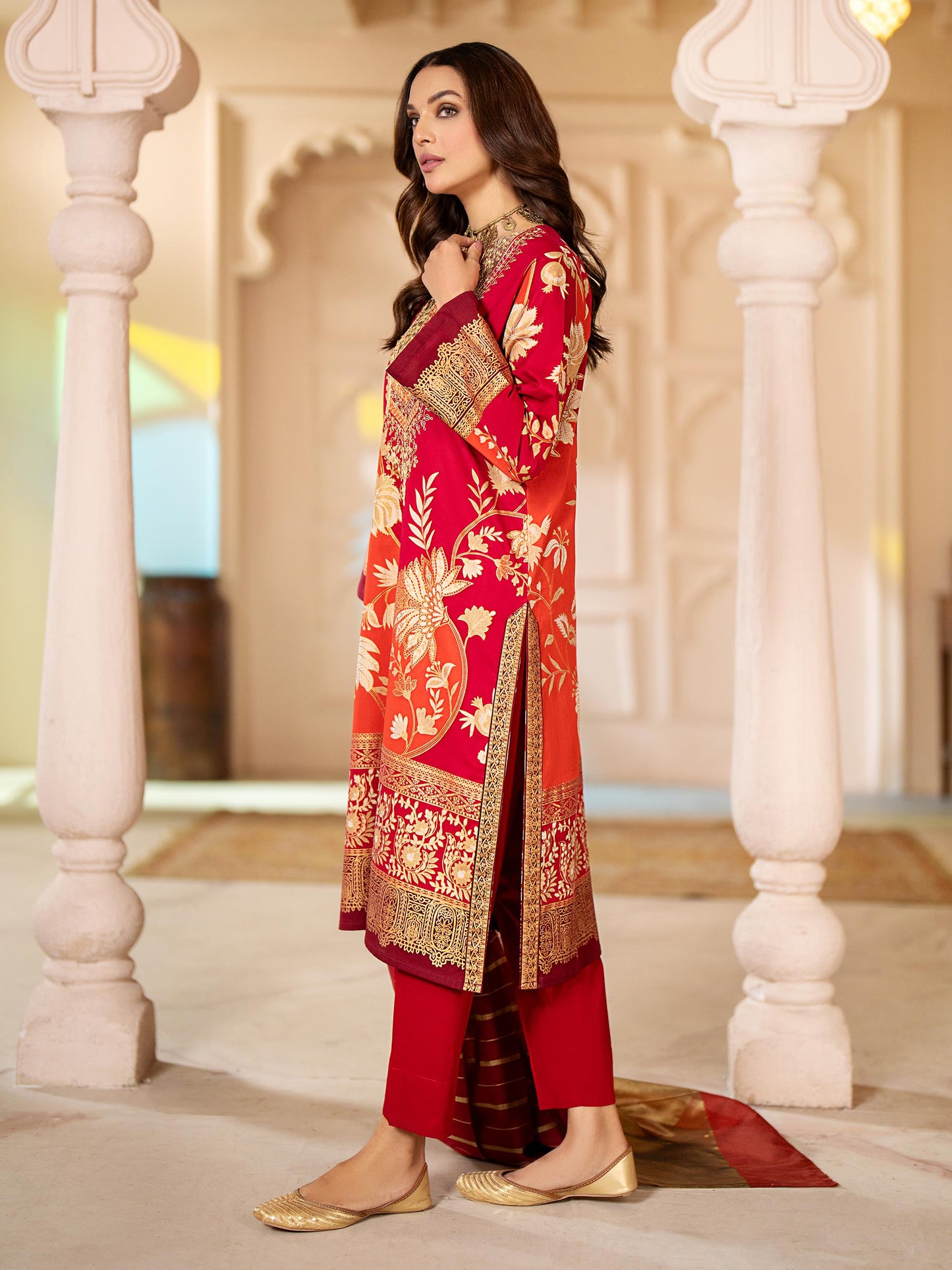 3 Piece Lawn Suit-Embroidered (Unstitched)