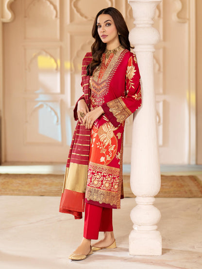 3 Piece Lawn Suit-Embroidered (Unstitched)