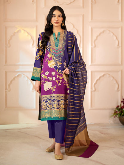 3 Piece Lawn Suit-Embroidered (Unstitched)