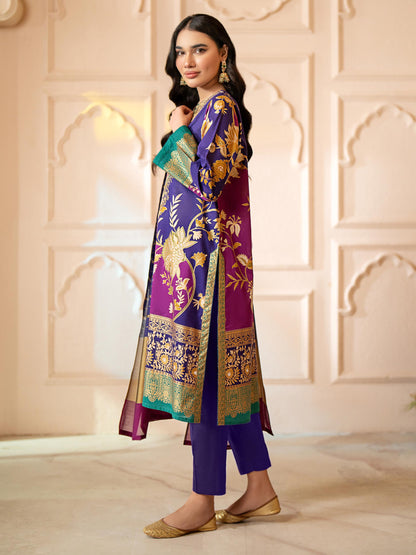 3 Piece Lawn Suit-Embroidered (Unstitched)