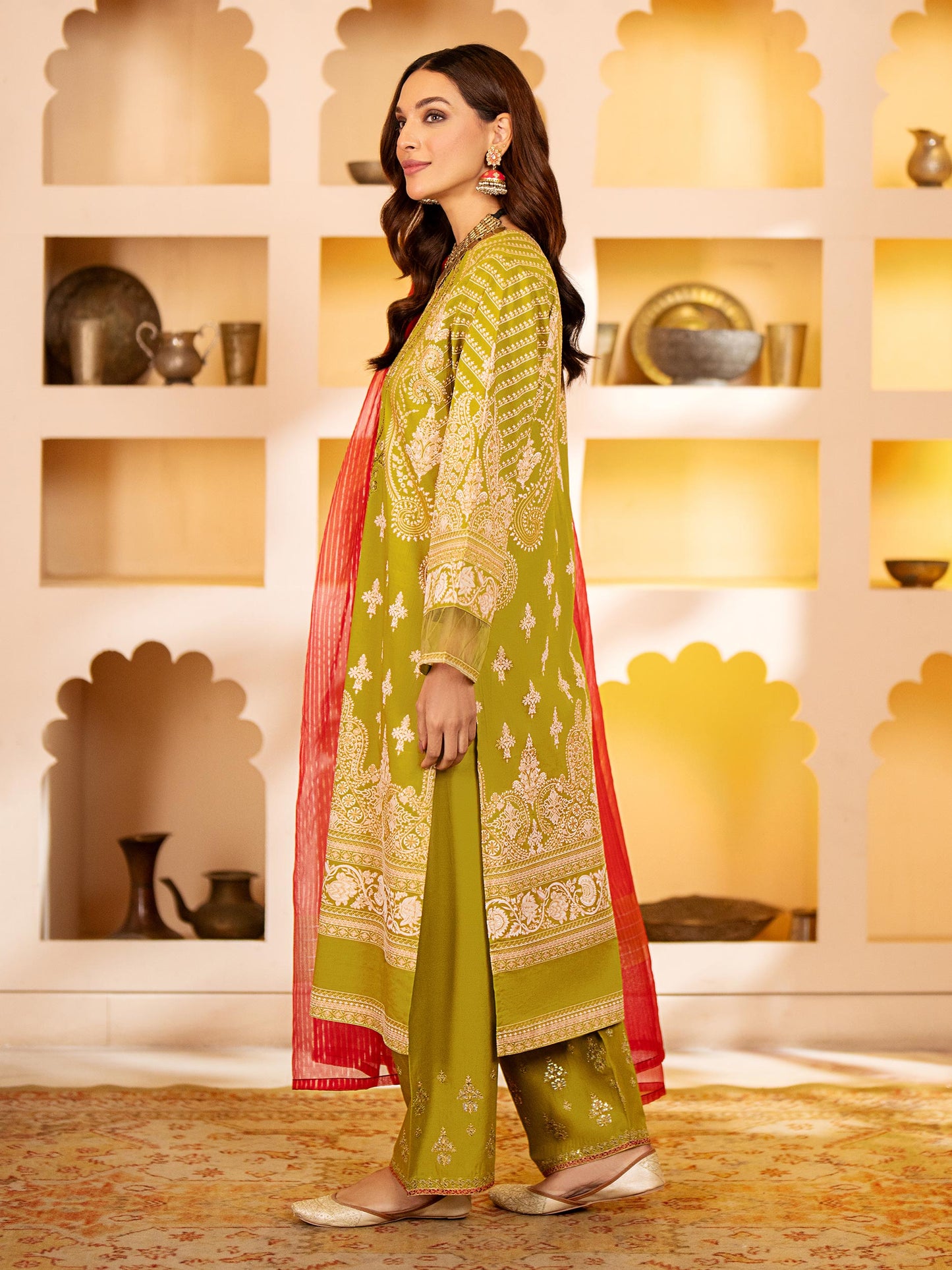 3 Piece Lawn Suit-Embroidered (Unstitched)