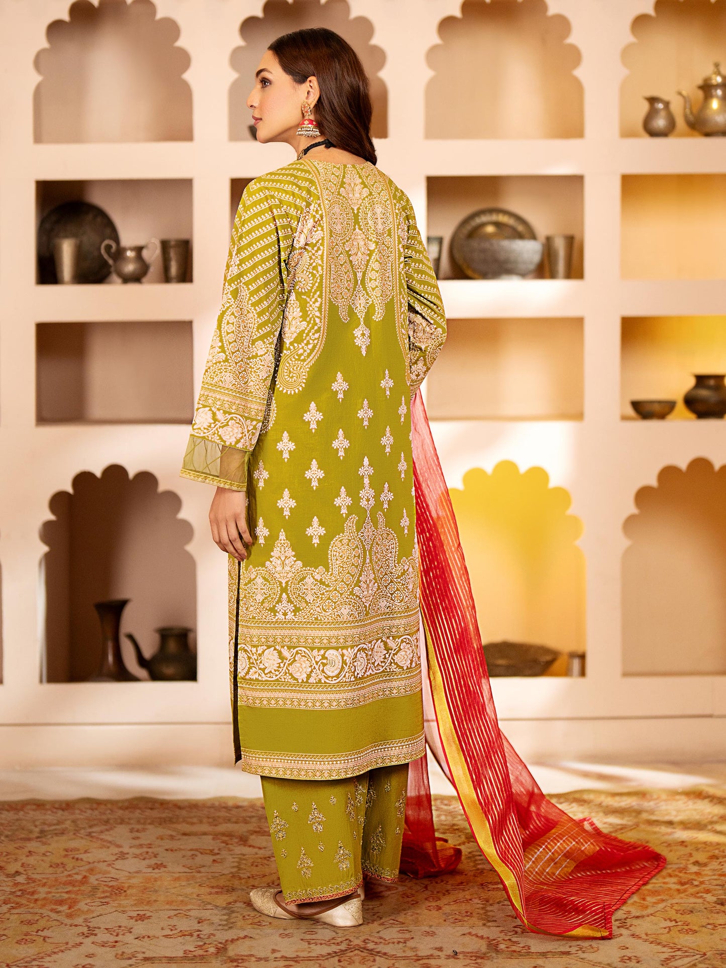 3 Piece Lawn Suit-Embroidered (Unstitched)