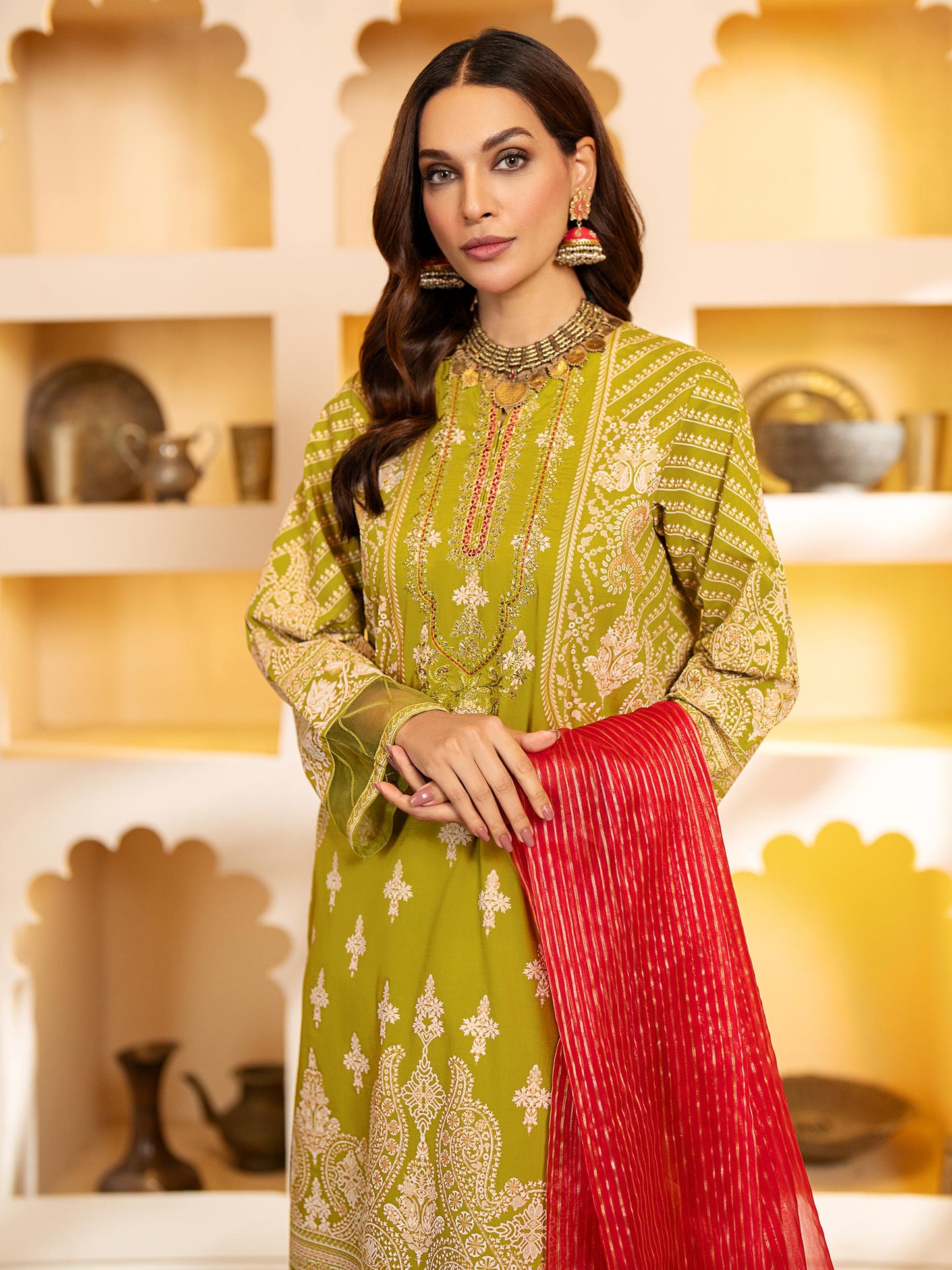 3 Piece Lawn Suit-Embroidered (Unstitched)