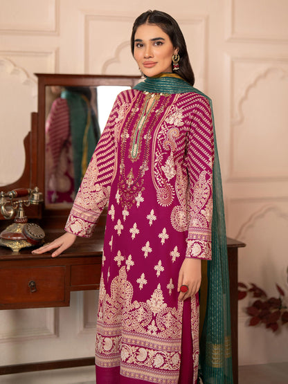 3 Piece Lawn Suit-Embroidered (Unstitched)