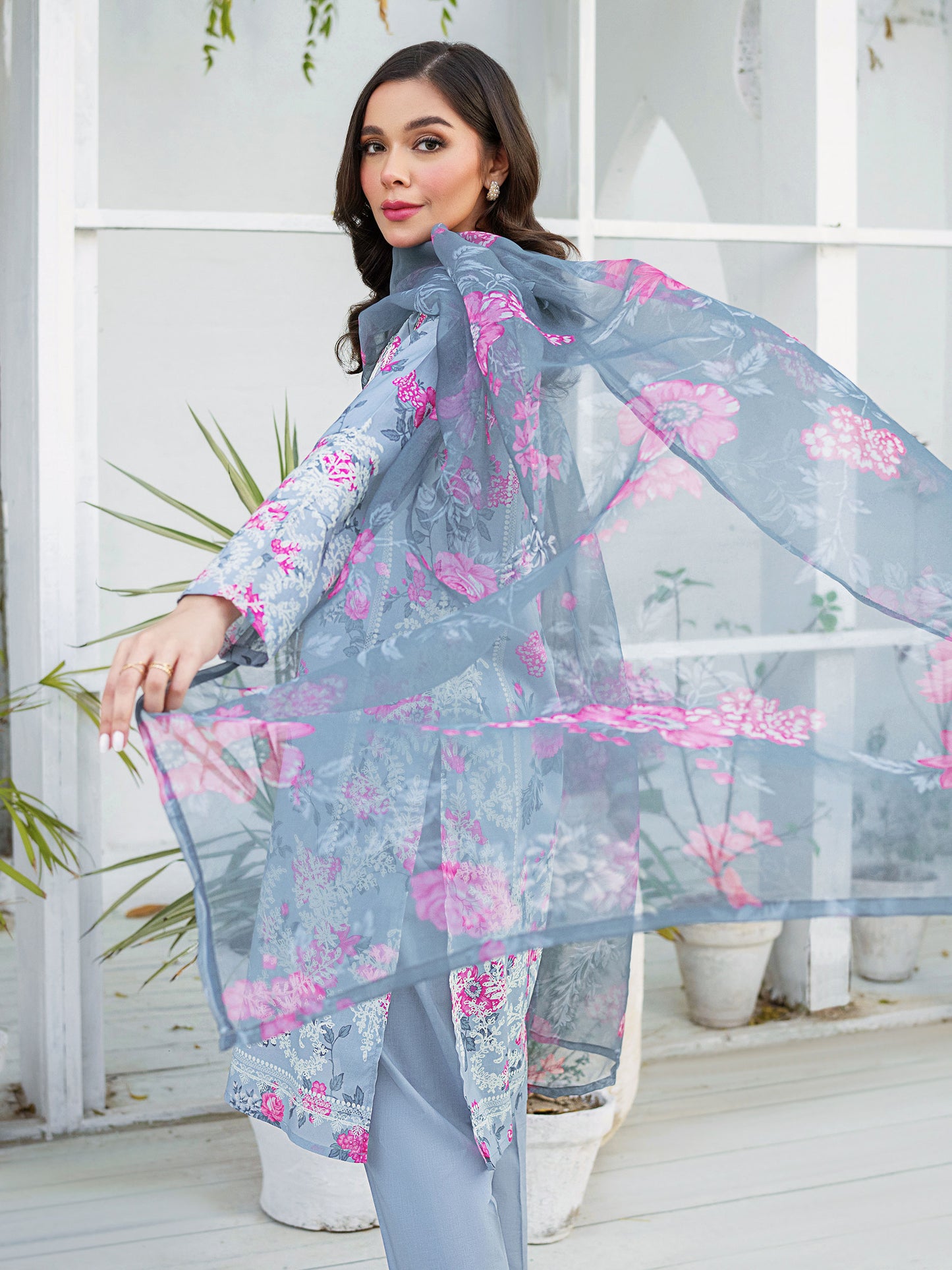 3 Piece Lawn Suit-Embroidered (Unstitched)