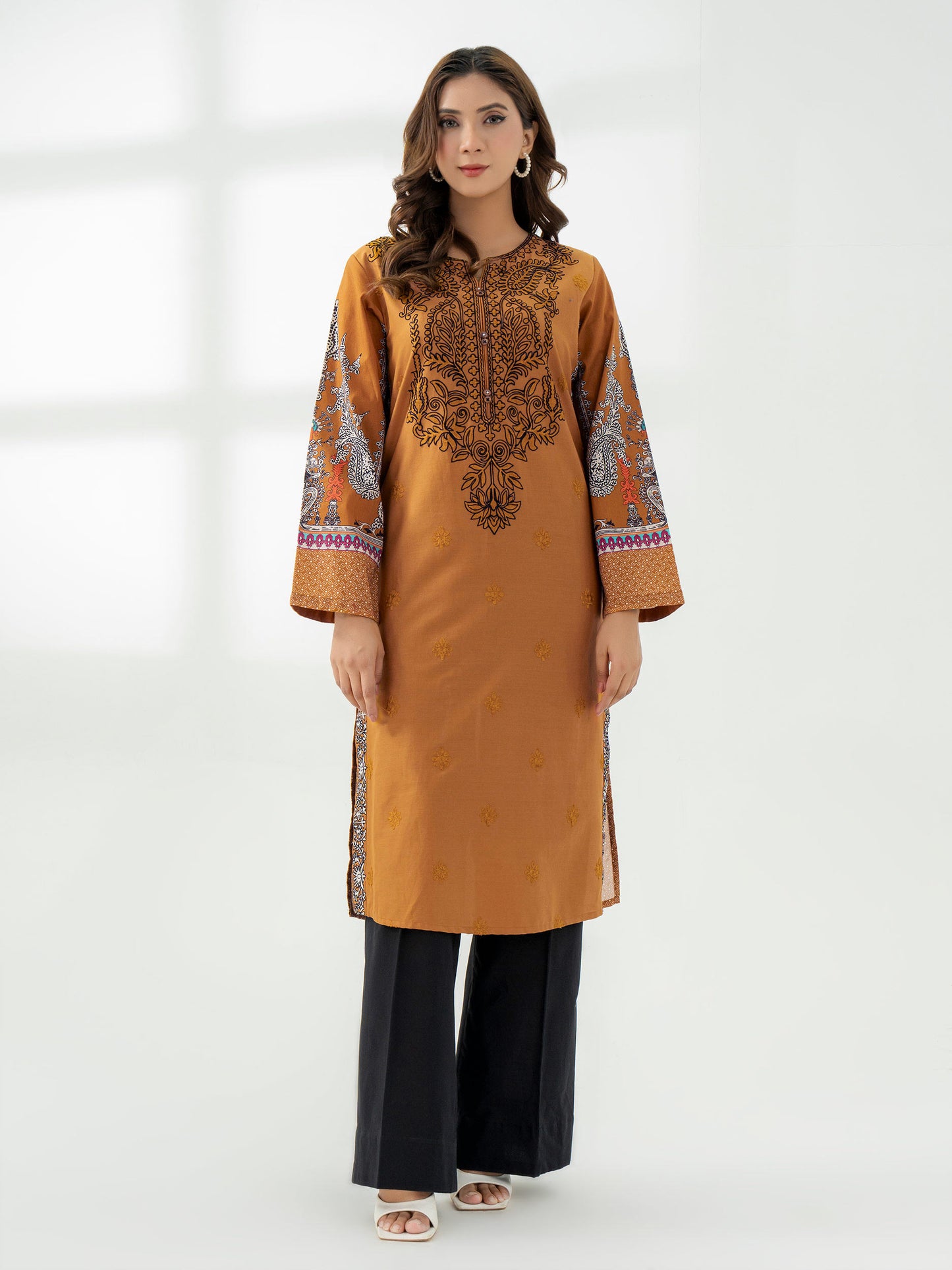 Cotton Shirt-Embroidered (Pret)