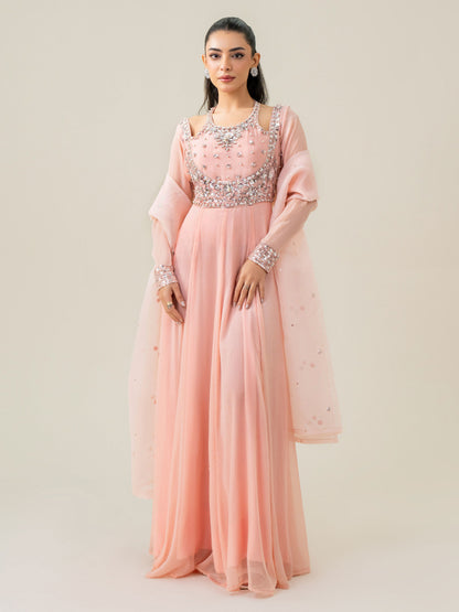 2 Piece Chiffon Suit-Embellished (Pret)