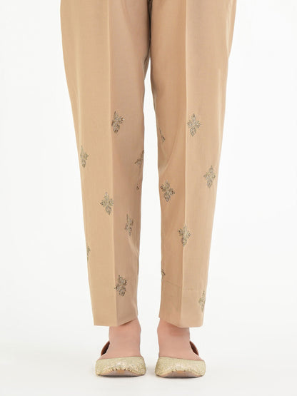 Embroidered Cambric Trouser (Pret)