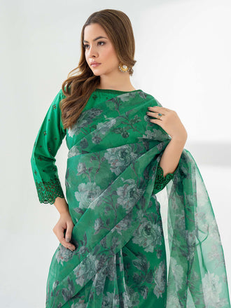 2-piece-organza-saree-embroidered-(pret)