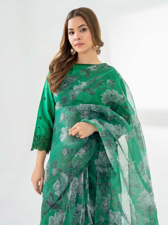 2-piece-organza-saree-embroidered-(pret)