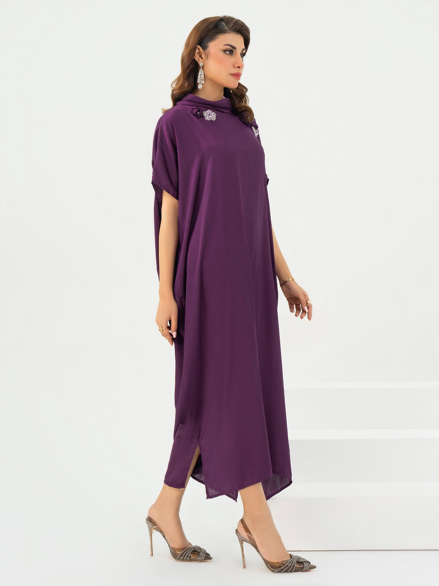 Silk Kaftan-Embellished (Pret)