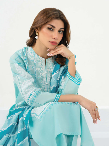 3 Piece Lawn Suit-Embroidered (Pret)