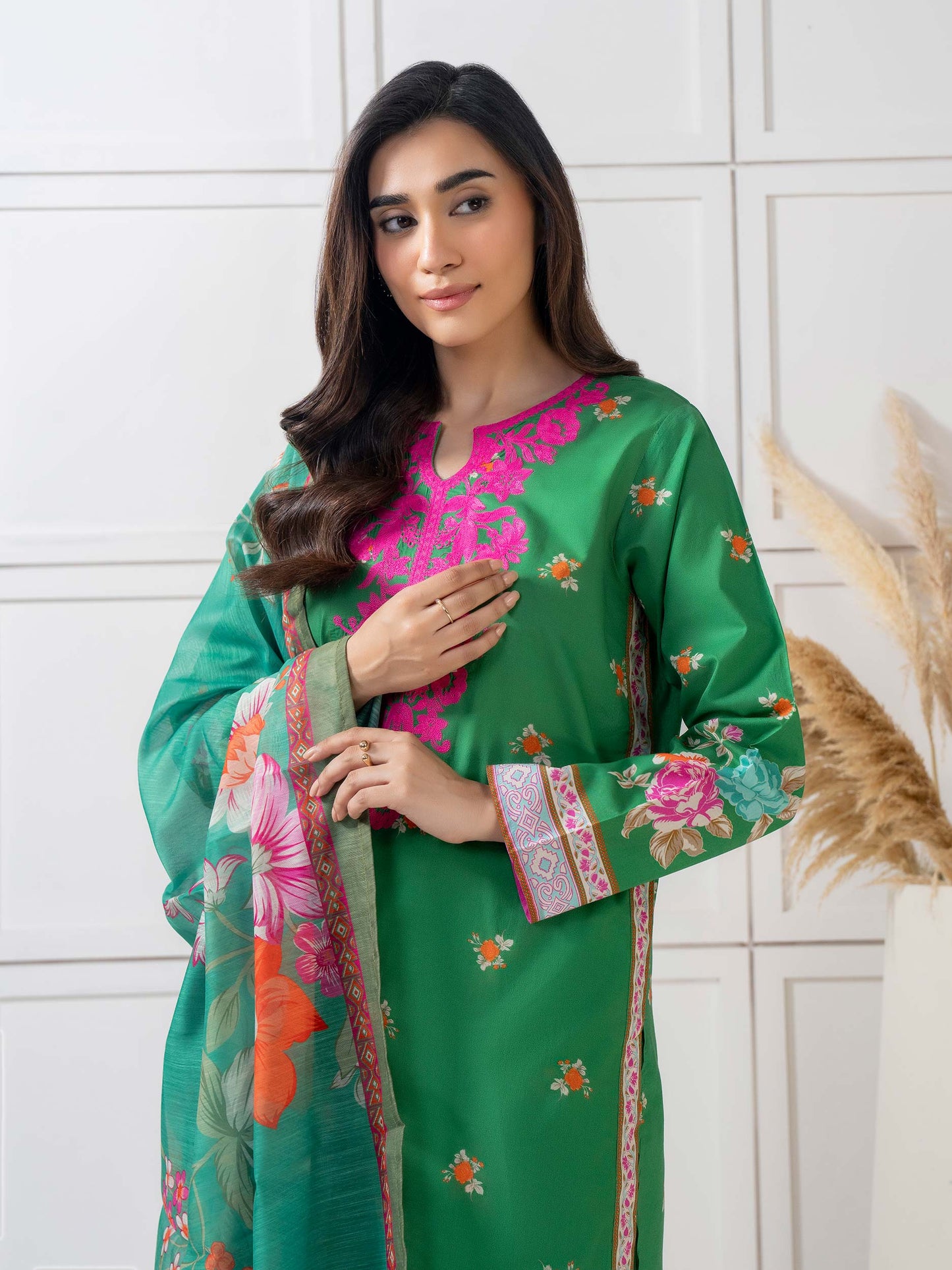 3 Piece Lawn Suit-Embroidered (Pret)