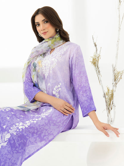 3 Piece Lawn Suit-Embroidered (Pret)