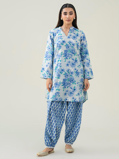 2 Piece Lawn Suit-Embroidered (Pret)