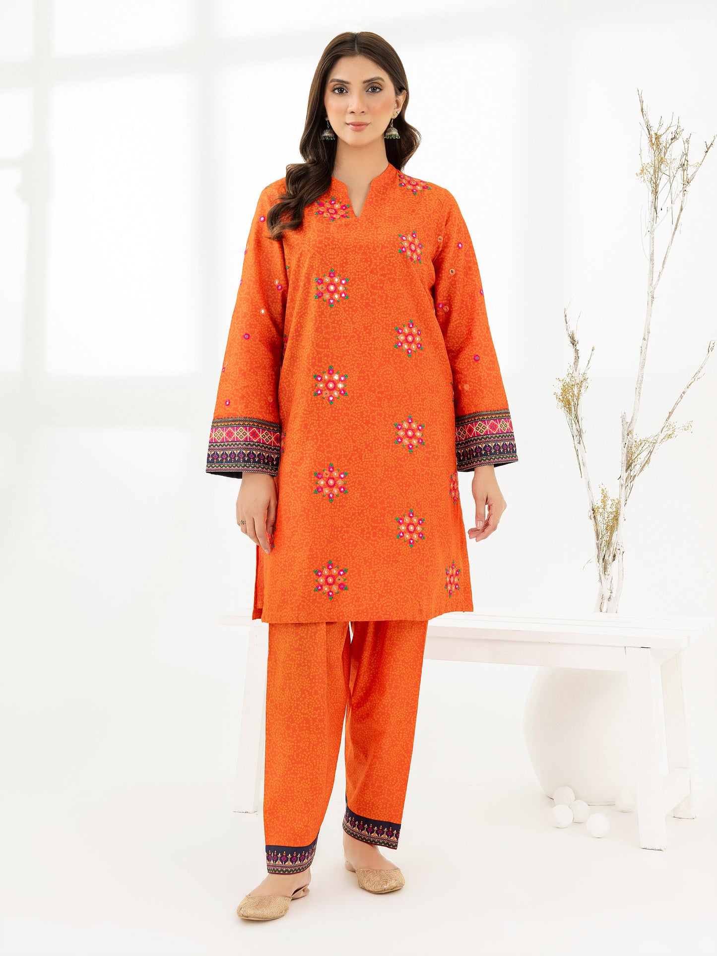 2 Piece Lawn Suit-Embroidered (Pret)