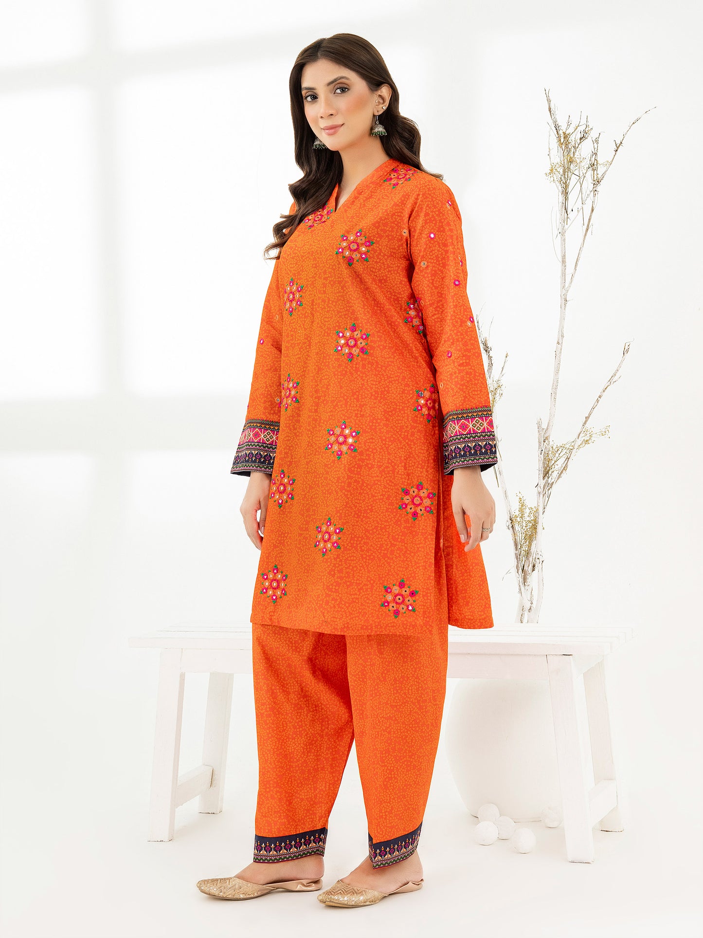 2 Piece Lawn Suit-Embroidered (Pret)