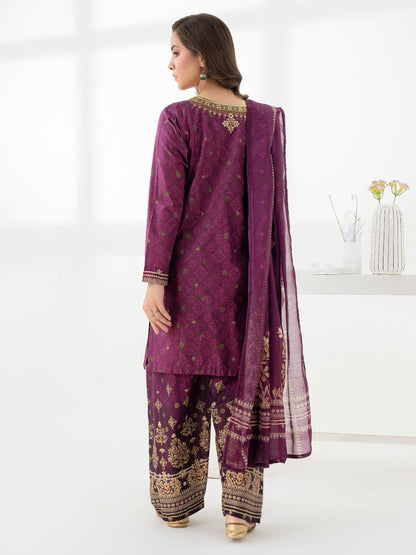 3 Piece Lawn Suit-Embroidered (Pret)