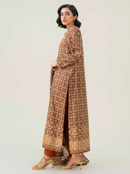 3 Piece Lawn Suit-Embroidered (Pret)