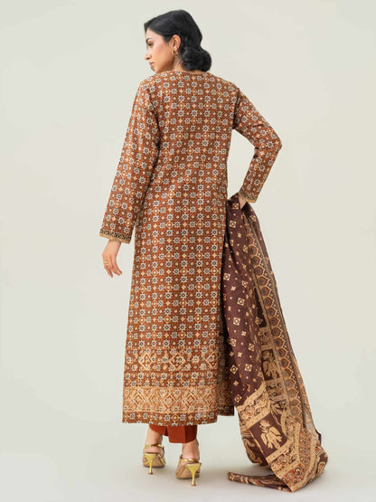 3 Piece Lawn Suit-Embroidered (Pret)