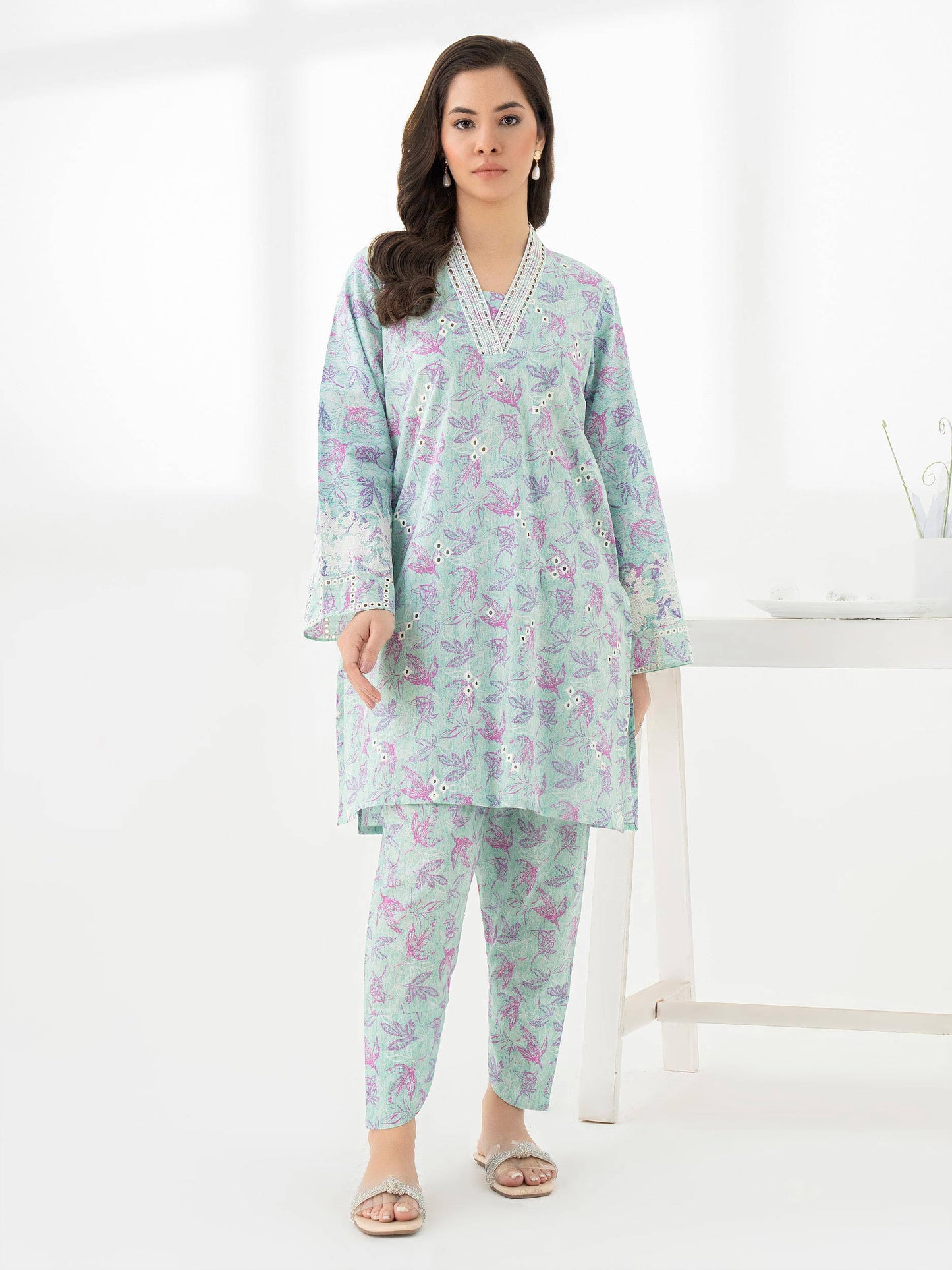 2 Piece Lawn Suit-Embroidered (Pret)