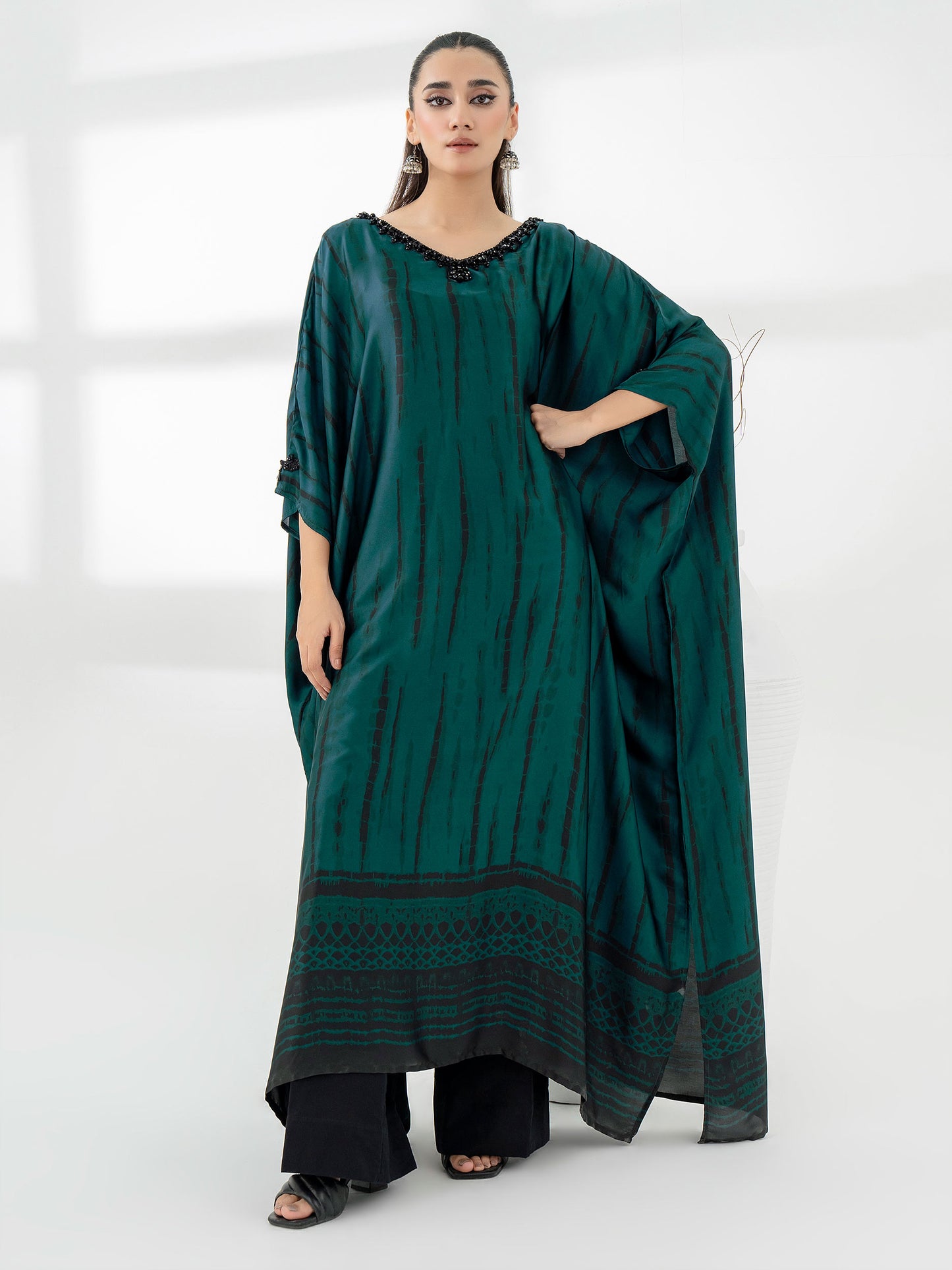 Silk Kaftan-Embellished (Pret)