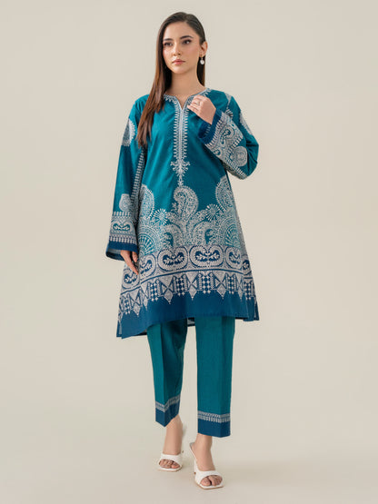 Lawn Co-Ord Set-Embroidered (Pret)