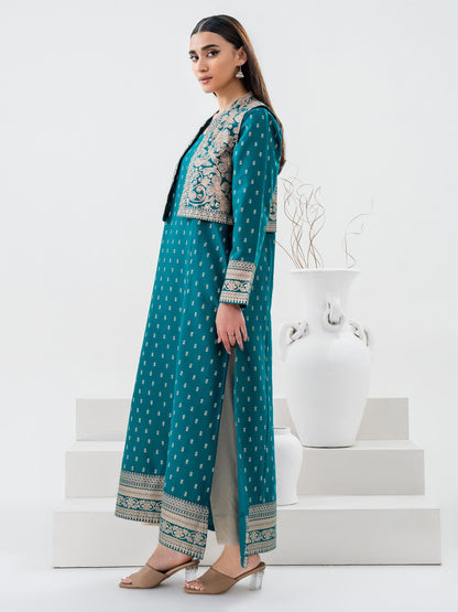 Khaddar Shirt With Bolero-Paste Print (Pret)