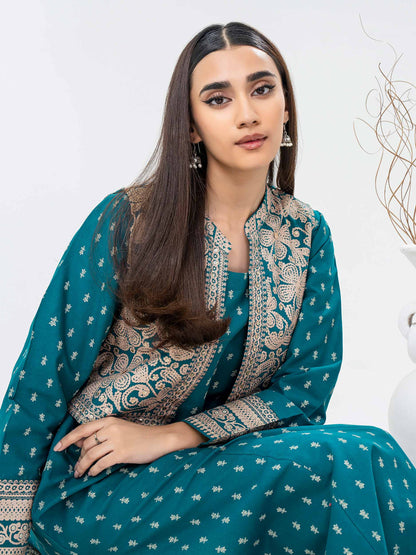 Khaddar Shirt With Bolero-Paste Print (Pret)