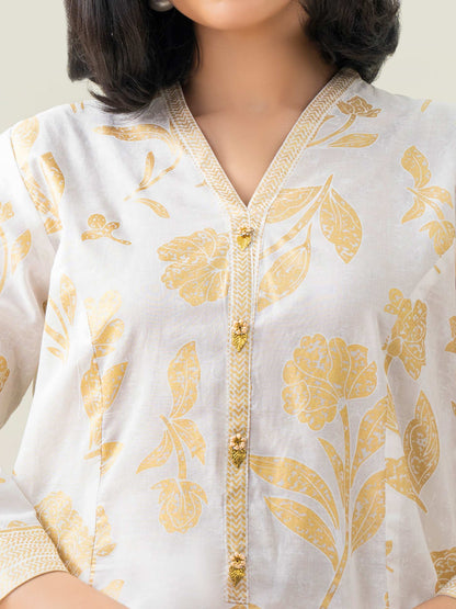 Lawn Shirt-Paste Print (Pret)